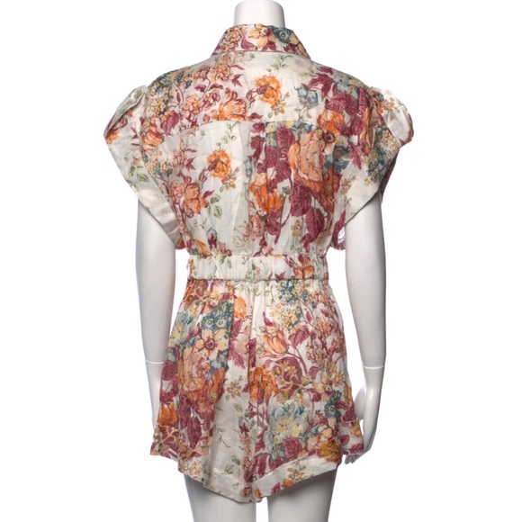 ZIMMERMANN
Pattie Belted Floral Linen Playsuit Size Zimmermann 2 - Picture 8 of 9